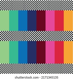 continuing pattern. multicolor and more