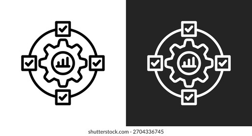 Icono De Continuidad En Blanco Y Negro Estilo De Contorno