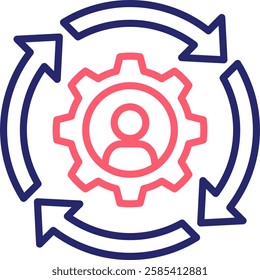 Continuity Icon Color Vector Illustration