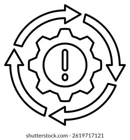 Icono de continuidad representado por el símbolo de continuidad Estilo de línea.