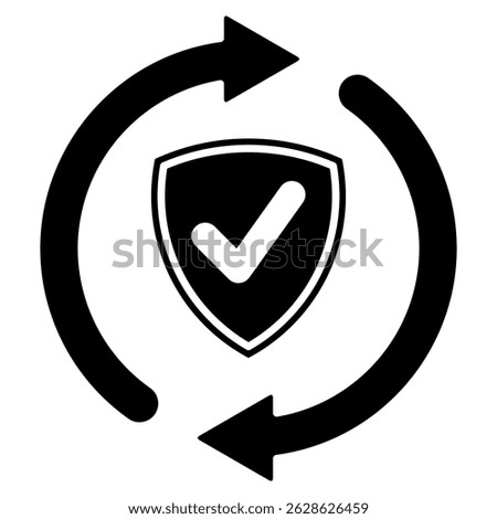 Continuity icon represented by Continuity symbol Black Filled style.