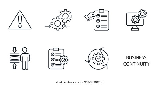 continuity icons set . continuity pack symbol vector elements for infographic web