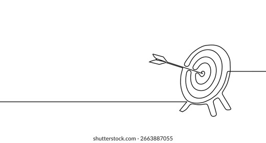 Continuous arrow line art up one drawing target icon direction down. Line continuous arrow illustration finance business growth single outline work circle vector goal around process sign doodle grow.