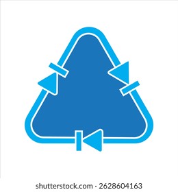 SÍMBOLO DE ICONO DE FLECHAS CONTINUAS QUE FORMA UN CÍRCULO