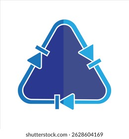 CONTINUOUS ARROWS ICON SYMBOL FORMING A CIRCLE