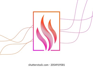 Continuous Background Smooth Color Curved Line Stock Vector (Royalty ...