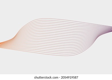 continuous background with smooth color and curved line decoration