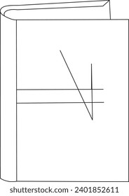 Diseño continuo y hermoso de dibujo de un libro de una línea