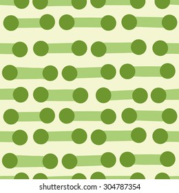 Continuous circles background. Seamless pattern. Vector.