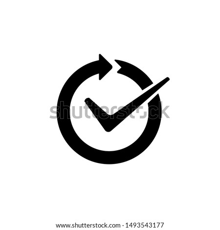 Continuous convenience simple vector icon 