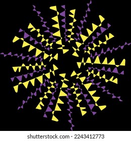 continuous curve lines with radial festive colors suitable for wallpapers, posters and other designs