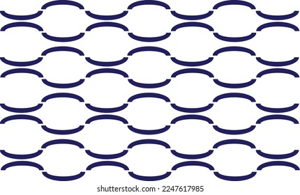 Continuous curves pattern in Blue and dark blue, repeat, replete pattern, endless rapport fabric pattern