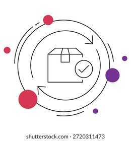 Icono de entrega continua, Implementación automatizada, Canalización de CD de CI, Administración de Autorización de software, Entrega continua de software, Vector