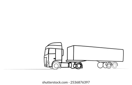 continuous drawing of a car with one line. vector illustration