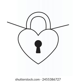 A continuous drawing of the heart shape love symbol. Outline and romantic symbols for greeting cards and web banners in simple linear style.