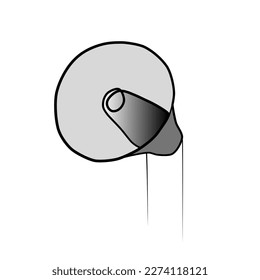 Dibujo continuo de un altavoz con una línea.
