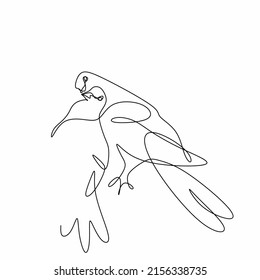 continuous drawing of one line of two pigeons . The bird is a symbol of love and peace in a minimalist style. Vector illustration of doodles