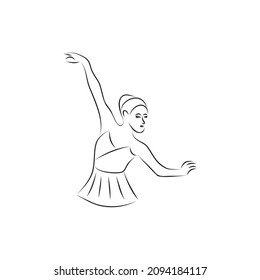 continuous drawing single line art of woman face moment