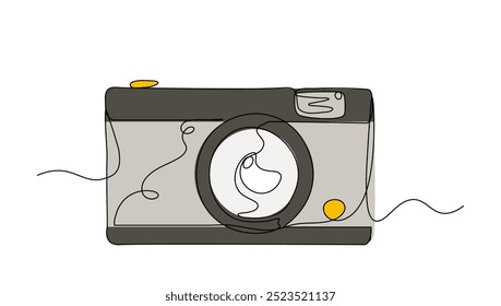 Continuous Front Camera Mirroless Retro . Concept for photography, Bussiness , Retro, Vitage vector illustration colorful.eps	
