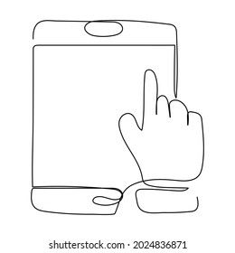 dibujo manual continuo en laptop con smartphone Creativos ideas de espacio de trabajo y pensadores de lluvia de ideas.
