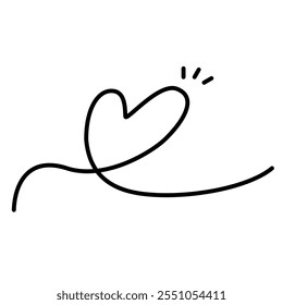 A continuous heart-shaped border with a realistic paper heart on a white background, perfect for Women's or Mother's Day greeting invitations.













