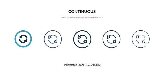 continuous icon in different style vector illustration. two colored and black continuous vector icons designed in filled, outline, line and stroke style can be used for web, mobile, ui