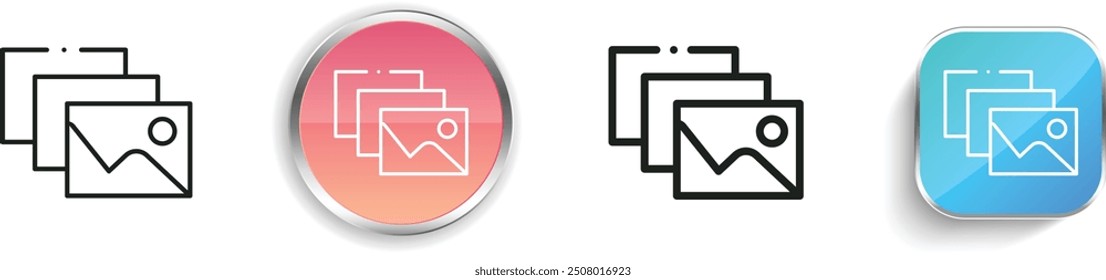 continuous icon. Thin Linear, Regular and Button Style Design Isolated On White Background