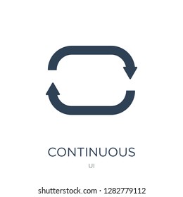 continuous icon vector on white background, continuous trendy filled icons from UI collection, continuous vector illustration