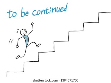 Continuous image (Go up the stairs)