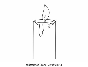 continuous image of melting wax illustration