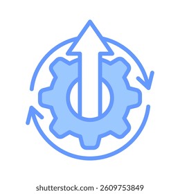 Continuous Improvement Icon Element for Design