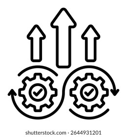 Elemento De Ícone De Melhoramento Contínuo Para Design