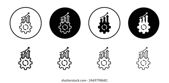 Colección de conjunto de Vectores de íconos de mejora continua para Web