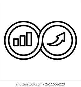 Continuous Improvement Line Icon Vector Illustration