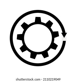 Continuous improvement simple icon vector. Stroke vector illustration on a white background.