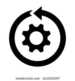 Continuous Improvement Simple Icon.gear Icon