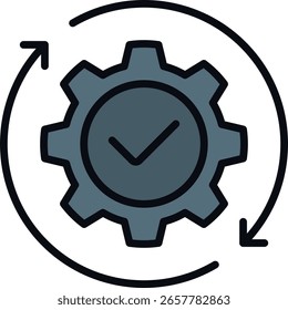 Ilustração contínua de integração e implantação, pipeline de desenvolvimento automatizado, processo de CD CI com controle de versão