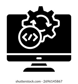 Elemento De Ícone De Integração Contínua Para Design E Vetor
