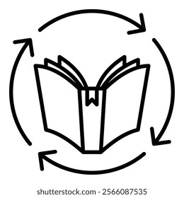 Continuous Learning Icon Element For Design