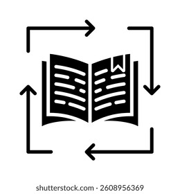 Continuous Learning Icon Element for Design