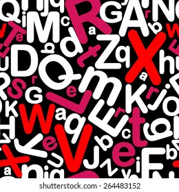 continuous letters pattern