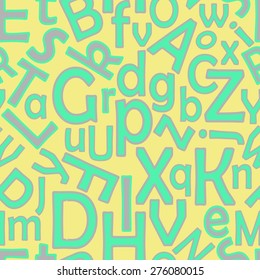 continuous letters pattern