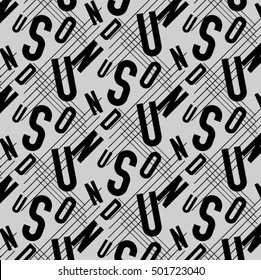 continuous letters pattern. sound