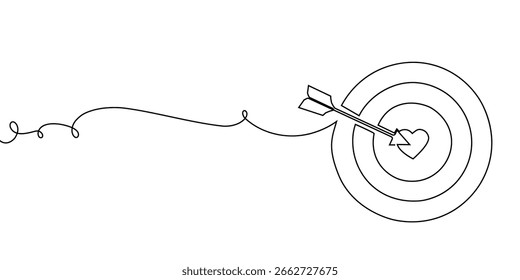 Flecha de línea continua hacia arriba arte un dibujo destino icono dirección hacia abajo. Línea flecha ilustración continua de crecimiento de finanzas de negocios esquema de un solo círculo de trabajo Vector meta doodle proceso signo alrededor de crecer.