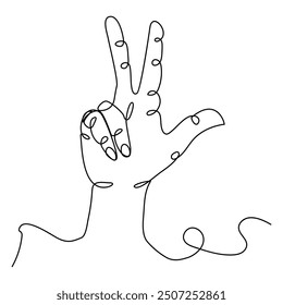  Continuous line art of couple holding hands