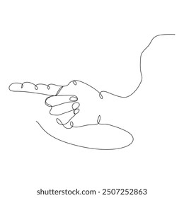  Continuous line art of couple holding hands