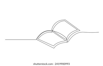 Durchgängige Zeichnung von Buchgrafik-Vorlage