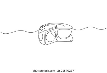 Сheese in continuous line art drawing style. Wheel of cheese with holes and a piece cut from it. One continuous line illustration of cheese, isolated on white background.