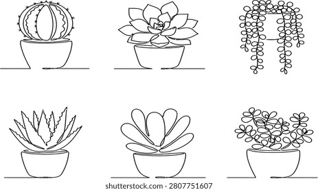 Continuous line art drawing