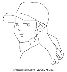 Continuous line art or One Line Drawing of a woman stretching,Women picture vector illustration.